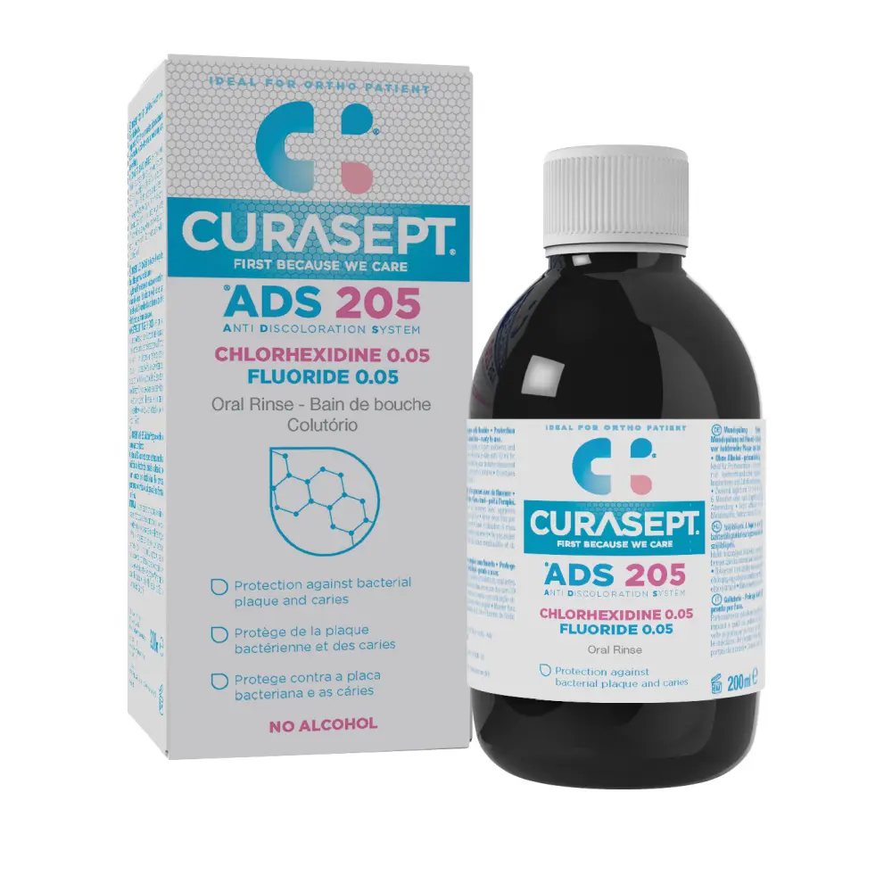 Curasept Ads 205 burnos skalavimo skystis 0.05 proc