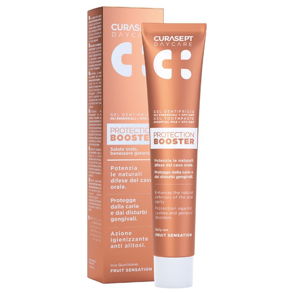 Curasept Daycare Booster protection dantu pasta Fruit Invasion Curasept Daycare Booster protection dantu pasta Fruit Invasion