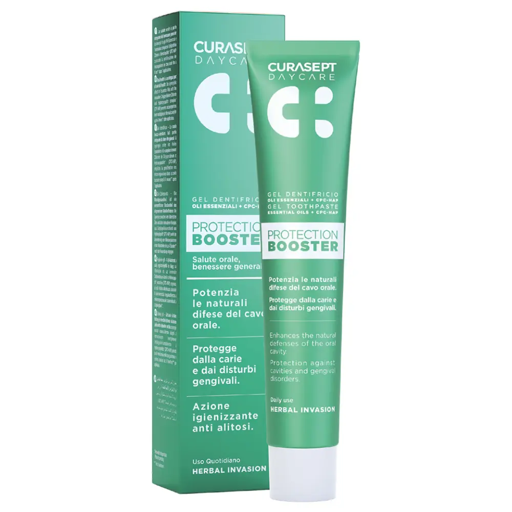 Curasept Daycare Booster protection dantu pasta Herbal Invasion Curasept Daycare Booster protection dantu pasta Herbal Invasion